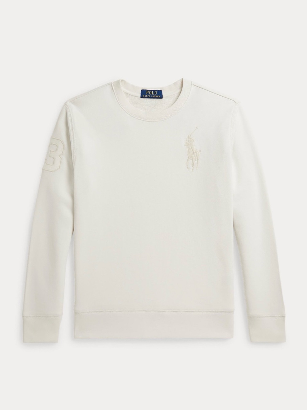 Polo Ralph Lauren big pony French terry white sweatshirt